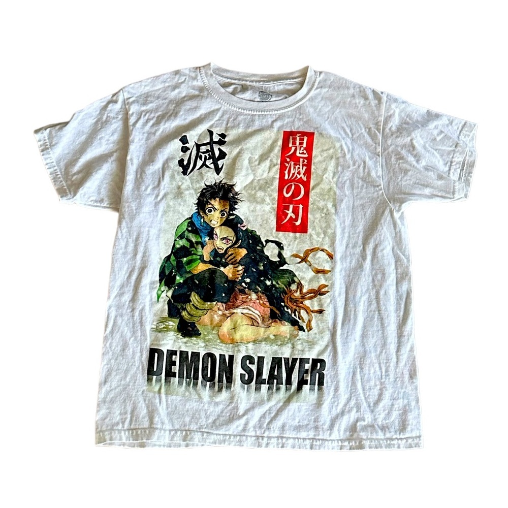 {Demon Slayer Anime} "Tanjiro & Nezuko" printed graphic short sleeve T-shirt
